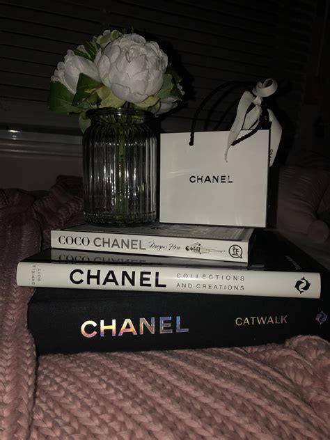 chanel decor book stack|chanel book decorations.